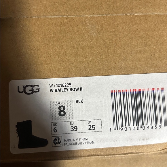 UGG- Bailey Bow II, BLK, women QS - Picture 8 of 9